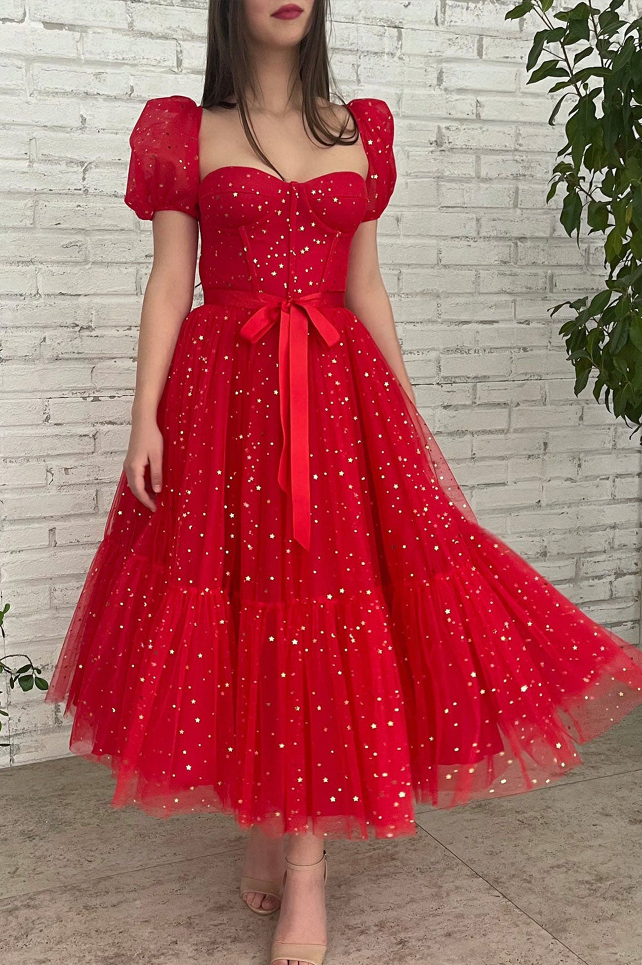 cute red dresses